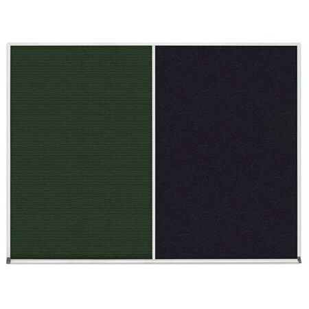 United Visual Products Single Door Radius Corkboard, 18"x24", Hea, UV7010RC-SATIN-FORBO UV7010RC-SATIN-FORBO
